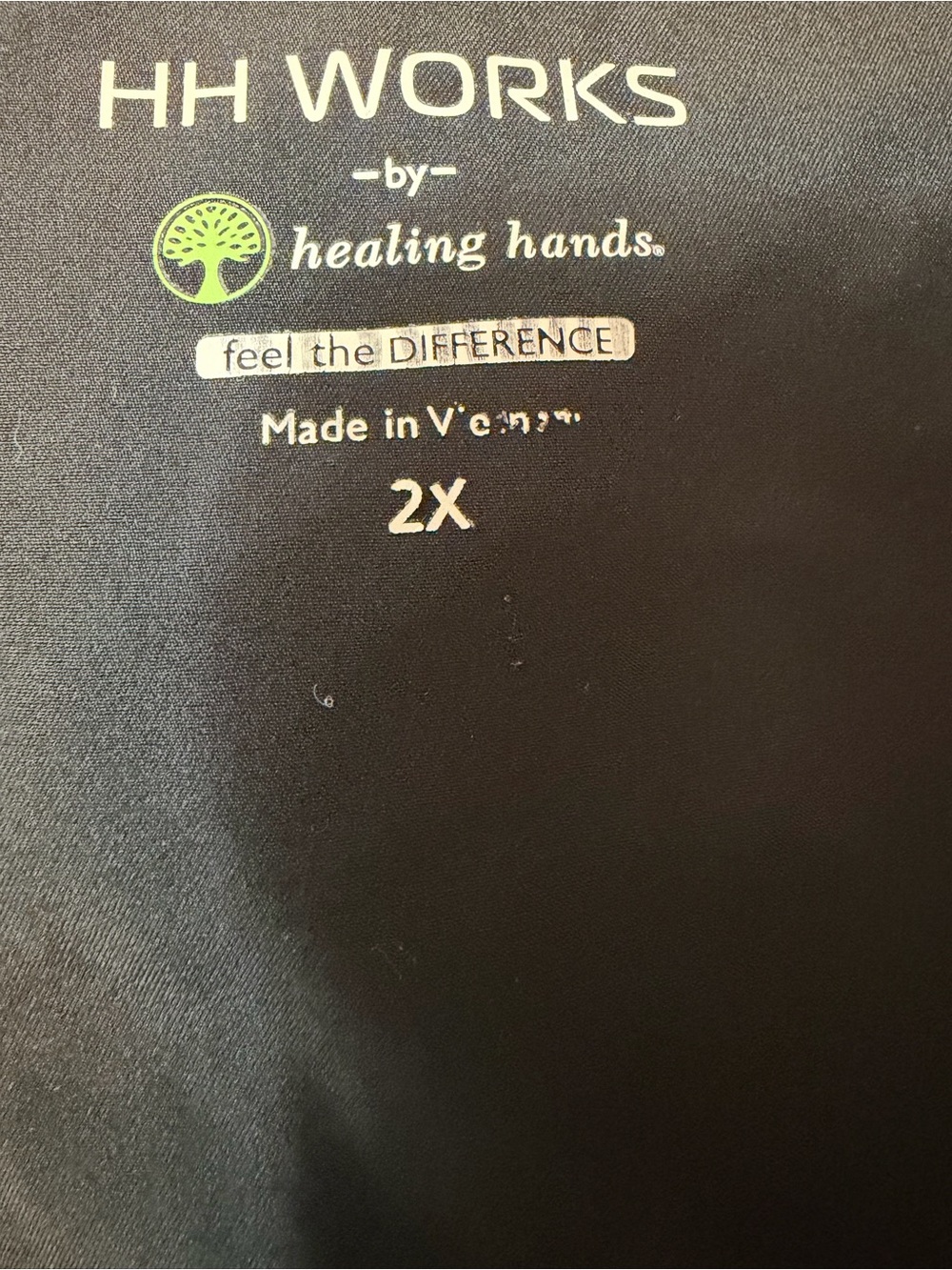 HH Works by Healing Hands Megan Scrub Jacket Black 2X - Picture 3 of 4